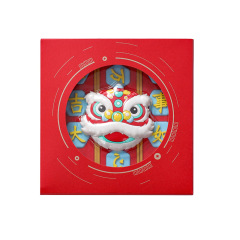 新年创意国潮中国风冰箱贴 个性创意对联3D立体磁铁 新年伴手礼
