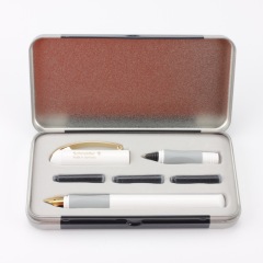 施耐德（Schneider）    学生镀金钢笔墨水笔金色年华两用笔礼盒    商务钢笔礼品
