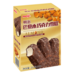 【京东伙伴计划—仅限积分兑换】明治（meiji）巴旦木巧克力雪糕 42g*6彩盒 冰淇淋