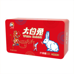 大白兔奶糖铁盒什锦糖388g 六种口味混合装年货礼盒 新年礼品