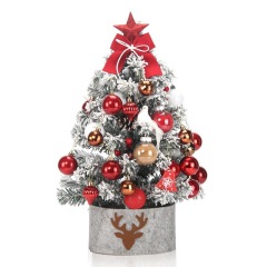 圣诞活动迷你圣诞树装饰     植绒桌面圣诞树摆件    圣诞节礼品采购