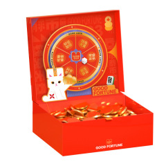 【现货空礼盒】创意兔年礼品盒 立体高档可爱春节红色包装盒 礼品包装定制
