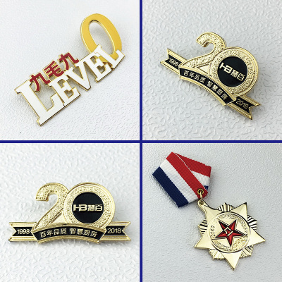金属徽章胸章胸针定制 周年定制 纪念币定做 品牌: 市场价:￥17.