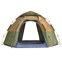 全自动户外六角帐篷 5-8人家庭双人加厚防雨野外露营帐篷 礼品定制