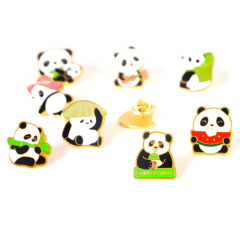 金属熊猫创意胸针 中国风文创小礼品 活动伴手礼