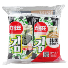 韩国进口海牌海苔    芥末味即食烤紫菜片     休闲小零食