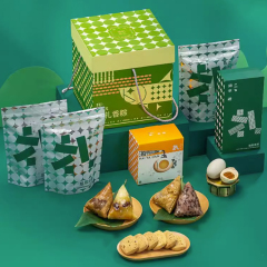 【端阳佳礼】香港锦华 端午粽子+饼干+咸鸭蛋礼盒1260g 员工福利礼品
