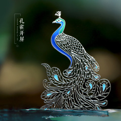 创意孔雀凤凰书签文艺复古展会伴手礼 创意孔雀凤凰书签文艺复古展会伴手礼