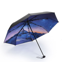 天堂伞 轻松防晒黑胶伞小黑伞 晴雨两用晴雨伞 促销送什么礼品