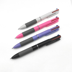 简约塑料三色笔 可定制圆珠笔广告笔 广告小礼品
