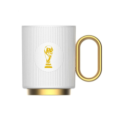 【大力神金徽标杯】FIFA 2022年卡塔尔世界杯授权马克杯罗马杯 办公室咖啡杯陶瓷杯 周边礼品