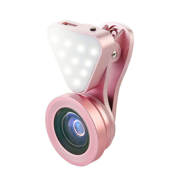 高清广角效果特效手机镜头 手机补光灯神器 三八妇女节发什么礼品好