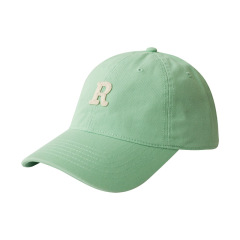 ins风R字母彩色棒球帽   夏季遮阳鸭舌帽    夏季活动礼品