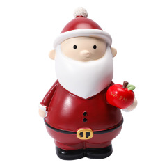 苹果圣诞老人存钱罐 能存能取雪人储蓄罐 圣诞节礼物