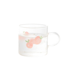 凉水开水耐高温玻璃小茶杯 透明花茶杯 员工小礼品